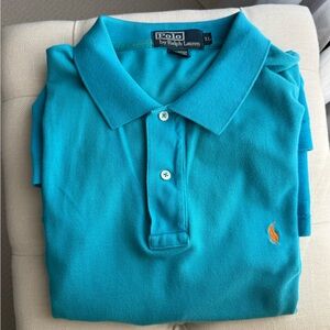 Ralph Lauren Aqua Polo Shirt Size XL
